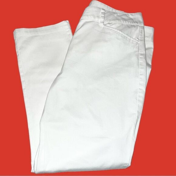 Lands end white mid rise straight leg pants. Look new - Picture 5 of 7